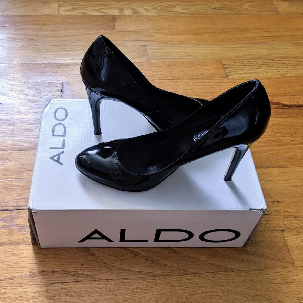 aldo black stiletto